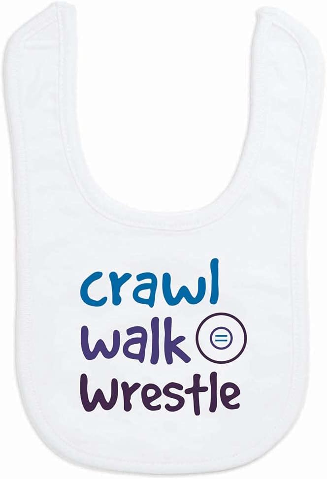 ChalkTalkSPORTS Wrestling Baby & Infant Bibs | Soft Microfiber Wrestle Baby Bibs