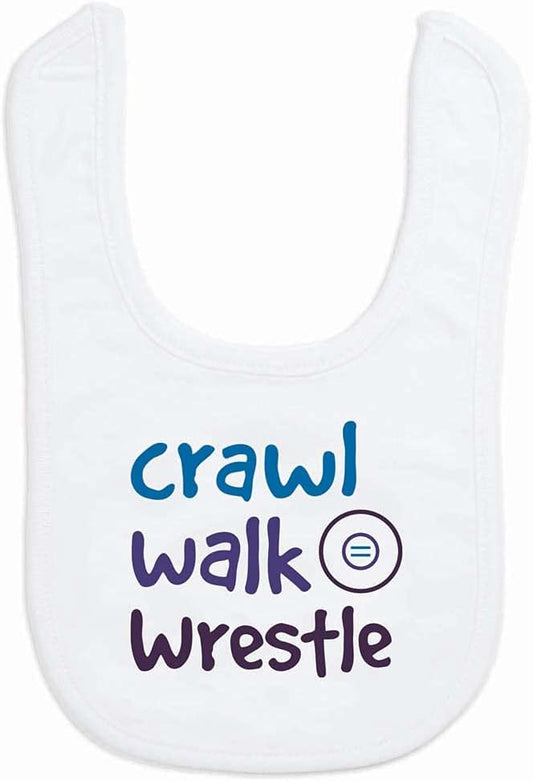 ChalkTalkSPORTS Wrestling Baby & Infant Bibs | Soft Microfiber Wrestle Baby Bibs