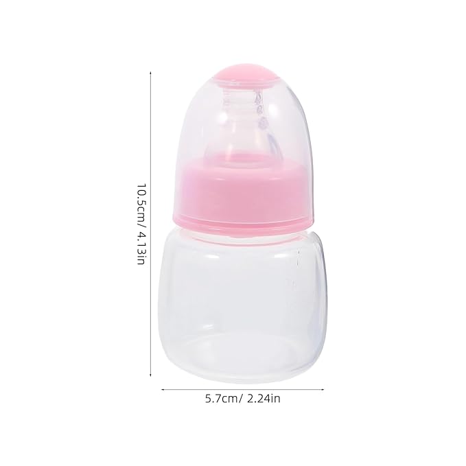 Kisangel Mini Baby Bottles 3pcs Baby Bottle Plastic Travel Food Feeder for Milk Cereal