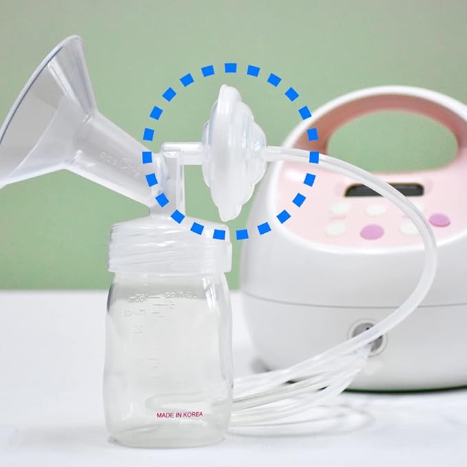 Maymom Backflow Protector Compatible with Spectra S2 S1, 9 Plus Breastpumps with Bonus Flange Adapters. Replacement Spectra Pump Parts Backflow Protector Silicone Diaphragm; 4 pc