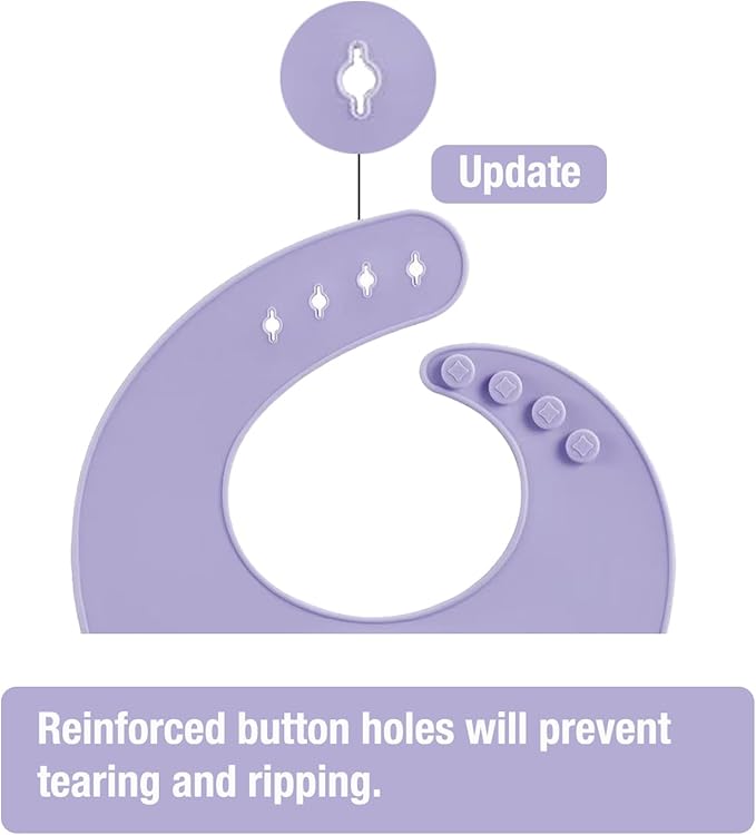 PandaEar 3 Pack Silicone Bibs for Boys Girls for Babies & Toddlers, Waterproof Feeding Bib with Large Food Catcher, BPA Free