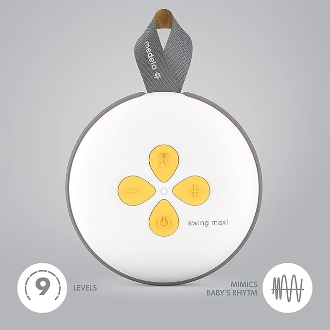 Medela Breast Pump | Swing Maxi Double Electric | Portable Breast Pump | USB-C Rechargeable | Bluetooth | Closed System | with Carry Bag