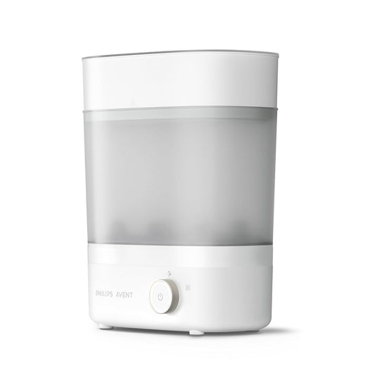 Philips Avent Baby Bottle Sterilizer and Dryer Premium, Removes 99,9% of Bacteria, Chemicals Free, Capacity 6 Bottles/Teats/Accessories, Modular Space Saving Design, Model SCF293