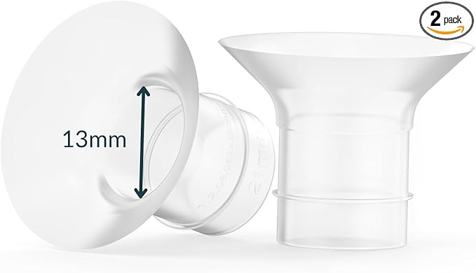 Ameda Breast Pump Flange Insert | 13mm Flange Insert | Ameda Pump Parts | Universal Flange Insert | Compatible with GLO, MYA Joy, MYA Joy Plus and Pearl Breast Pumps | 2 Count