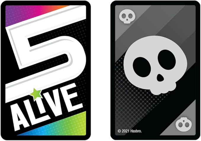 Hasbro Gaming 5 Alive Card Game, Fast-Paced Game for Kids and Families, Easy to Learn, 2 to 6 Players, Fun Summer Activities, Vacation Travel Essentials, Ages 8+