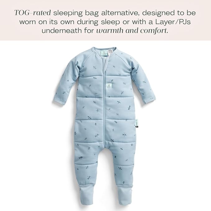 ergoPouch 2.5 TOG Sleeping Bag – Breathable, Cozy Sleepwear for Boys and Girls - (6-12 Months, Dragonflies)