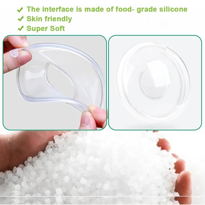 New Model with Plugs! 2PCS Breast Shells, Milk Saver, Wearable Nursing Cups, Protect Sore Nipples for Breastfeeding, Collect Breastmilk Leaks for Nursing Moms, BPA-Free and Reusable
