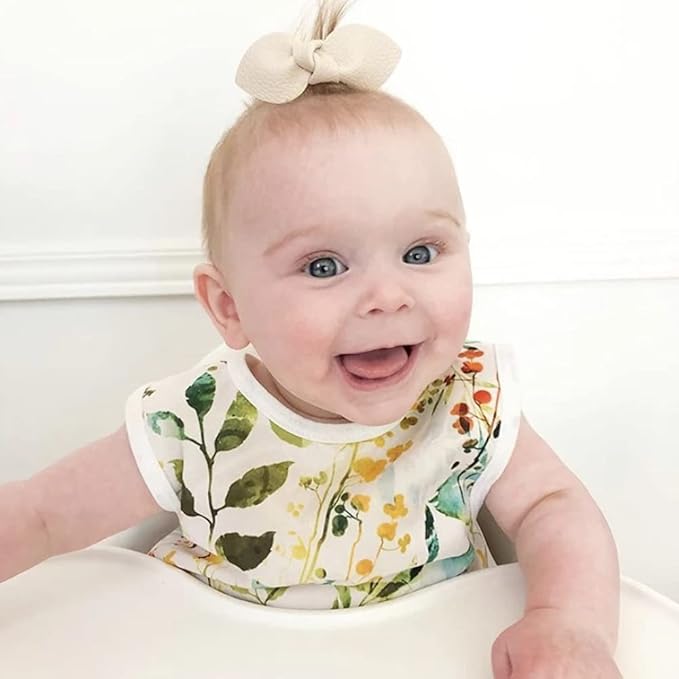 BapronBaby Autumn Leaves Bapron - No Neck Tie Safer Bib for Baby & Toddler - Soft Waterproof Stain Resistant - Machine Washable - Sz Preschool 3-5yrs