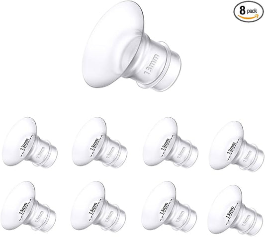 Flange Inserts 13mm 8PCS,Wearable Breast Pump Parts Compatible with Momcozy S12 pro/S9 pro/S12/S9/Medela/Spectra/TSRETE 24mm Breast Pump Shields/Flanges,Reduce 24mm Nipple Tunnel Down to 13mm