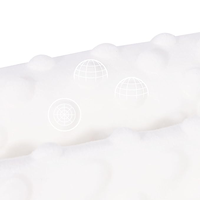 Bebamour Drool and Teething Reversible Cotton Pad For All Carry Positions Baby Carrier White Drool Bib For Boys & Girls(Persimmon)