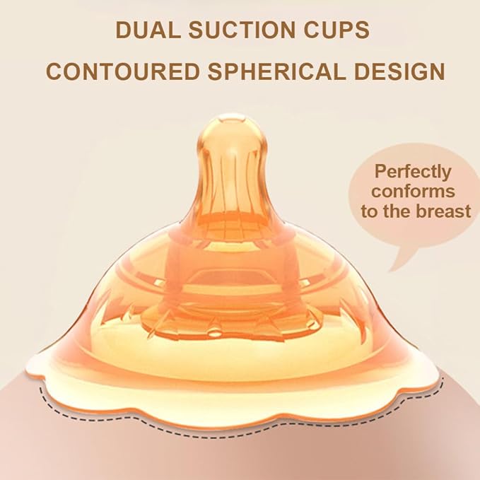 Nipple Shields for Breastfeeding Newborn - 2 Packs,Silicone Nipple Shields Breastfeeding for Baby and Mommy Breast Shell, Nipple Shield,White