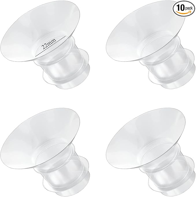 Flange Inserts 22mm for Medela,Spectra 24mm Shields/Flanges,Compatible with Momcozy M9/M5/M6/S12 Pro/S9 Pro Wearable Breast Pump,Reduce 24mm Nipple Tunnel Down to 22mm,4PCS