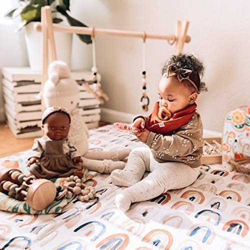 Kishu Baby Indi - Fairtrade Organic Baby Bibs for Girls or Boys - Rounded, 4-Way Reversible, 8 Layer Muslin Drool Bibs