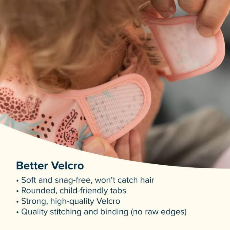 Tiny Twinkle Mess Proof Baby Bib - Waterproof & Lightweight Baby-Led Weaning Apron | 100% Recycled Polyester, Easy Clean & Machine Washable (Taupe, Small 6-24 Months)