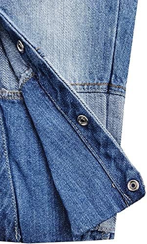 KIDSCOOL SPACE Baby Toddler 2 Buttons Adjustable Straps Fashion Jean Overall