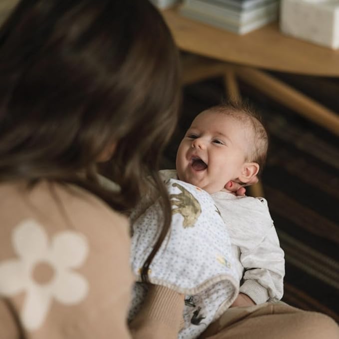 Little Unicorn Ultra-Absorbent Premium Burp Cloth 2 Pack | Soft on Baby's Skin | Larger Size | Ergonomic Design | Set of 2 (Party Animals)