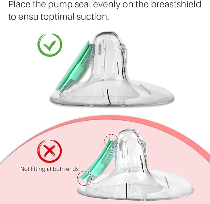 TB Tbuymax 8pc Duckbill Valves 4pc Pump Seals Diaphragm Compatible with Wearable Elvie Breast Pump and Pump Parts Replacement Membrane Parts