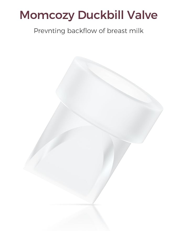 Momcozy Duckbill Valves Compatible with Momcozy M5. Original M5 Breast Pump Replacement Accessories, 4 PCS