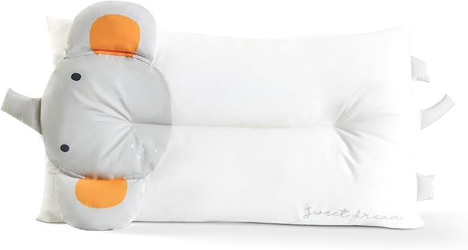 Choc chick Toddler Pillow,20X12Inches Machine Washable Soft Hypoallergenic Kids Pillows,Child Cute Animal Design Perfect Toddler Pillows for Sleeping (Elephant)