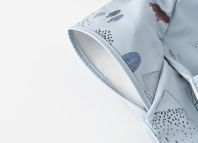 GZMM Waterproof Baby Bibs,Infant Toddler Extra Cover Feeding Bib With Food Catcher,Easy Clean & Washable