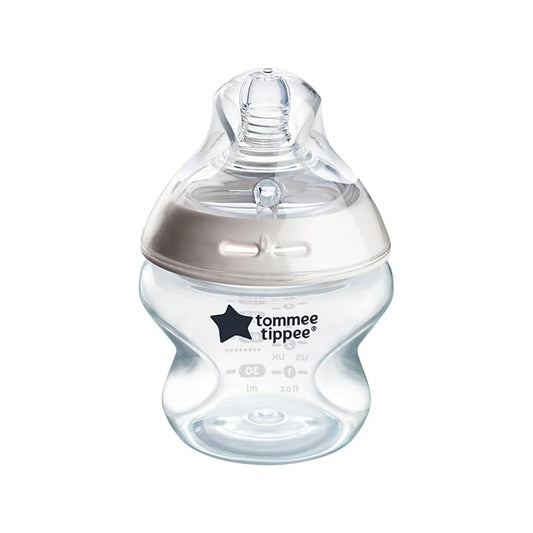 Tommee Tippee Natural Start Anti-Colic 5 oz BPA Free Baby Bottle, Newborn 0+ months, Slow Flow Breast-Like Nipple, Self-Sterilizing, Designed for Seamless Transition Between Bottle & Breast, Pack of 1