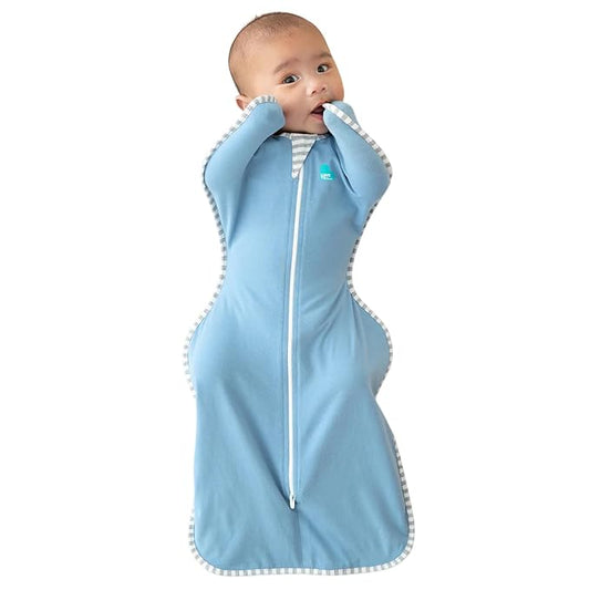 Love to Dream Swaddle UP, Baby Sleep Sack, Self-Soothing Swaddles for Newborns, Snug Fit Helps Calm Startle Reflex, New Born Essentials for Baby, 13-19 lbs, Dusty Blue