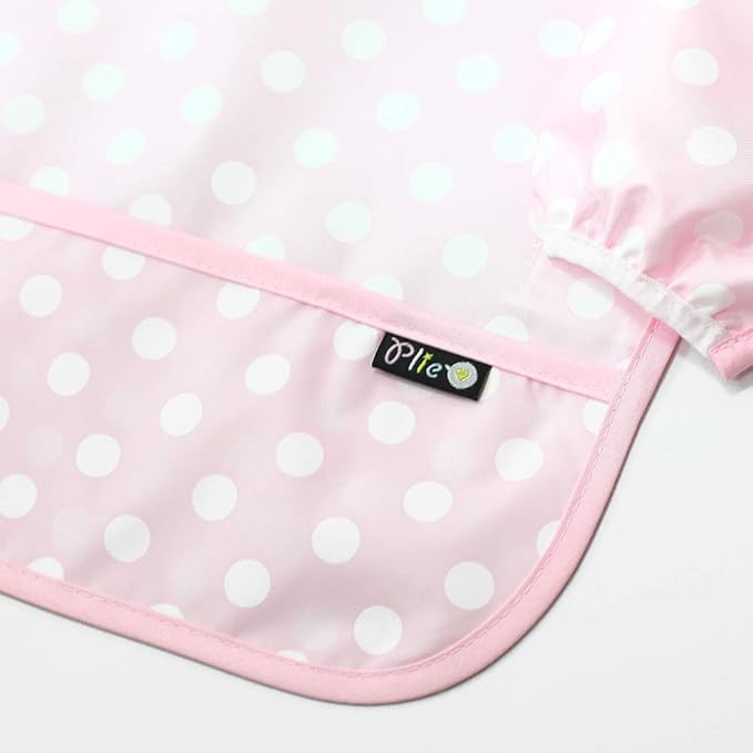 Long Sleeve Waterproof Bib for Toddlers – Feeding Smock for Baby Mealtime, Self-Feeding, Painting & Messy Play, BPA-Free