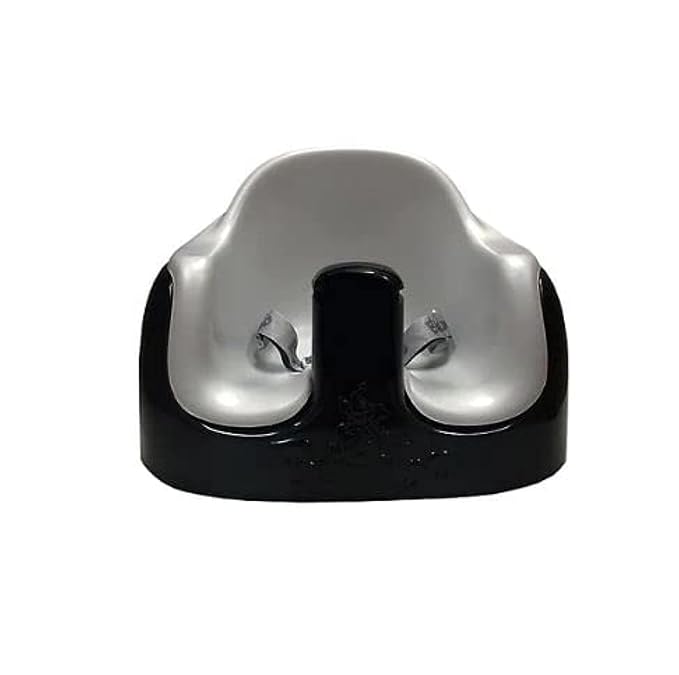 Bumbo 3-in-1 Multi-Seat for 6 to 36 Months, Travel Baby Feeding & Play Floor Seat, All-in-One Portable Booster with Tray & Toddler High Chair, Black/Cool Grey