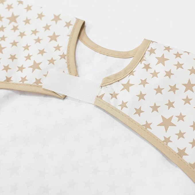 Short Sleeve Waterproof Bib for Toddlers – Feeding Apron for Mealtime, Daycare, Self-Feeding & Messy Play, Baby Bib