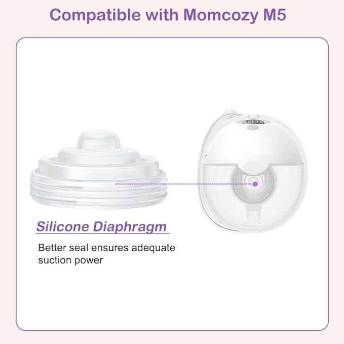 6Pcs Diaphragm Compatible with Momcozy M5 Breast Pump, Breast Pump Replacement Accessories for M5 Diaphragm, for Momcozy Pump Replacement Accessories