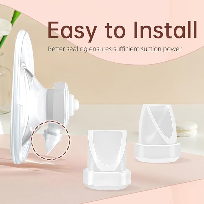 8Pcs Duckbill Valves and 4Pcs Silicone Diaphragm Compatible with Momcozy M5, Replacement M5 Pump Parts Accessories Made by Tbuymax, Not Original Momcozy Pump Parts