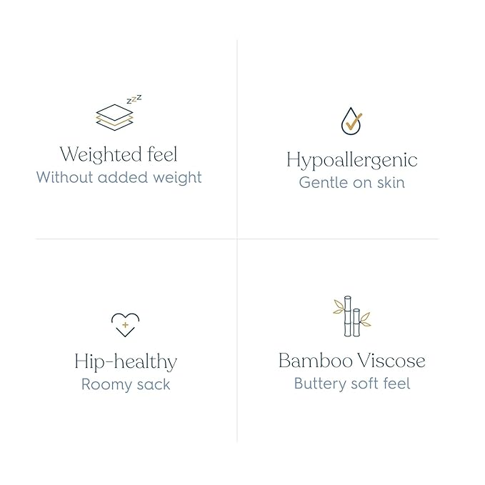 HALO SuperSoft Bamboo Wearable Blanket 1.5 TOG – Buttery Soft, Plush Baby Sleep Sack for Newborns, Infants & Toddlers, Hip-Healthy Design, Machine Washable, 6-12 Months, Medium, Charcoal