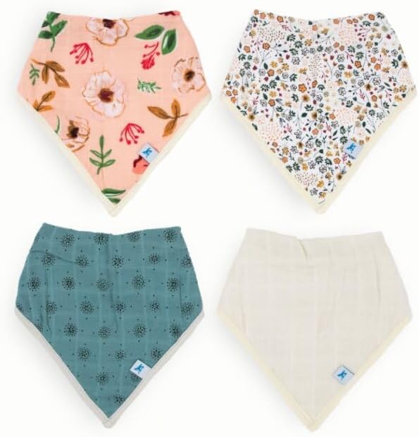 Little Unicorn Cotton Muslin with Fleece Bandana Bib