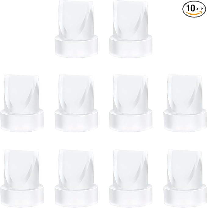 10 PCS Silicone Duckbill Valve Compatible with Momcozy M5 Wearable Breast Pump, Designed for M5 Electric Breast Pump Replacement Parts, Pumping Breastfeeding Essential Accessories for New Moms