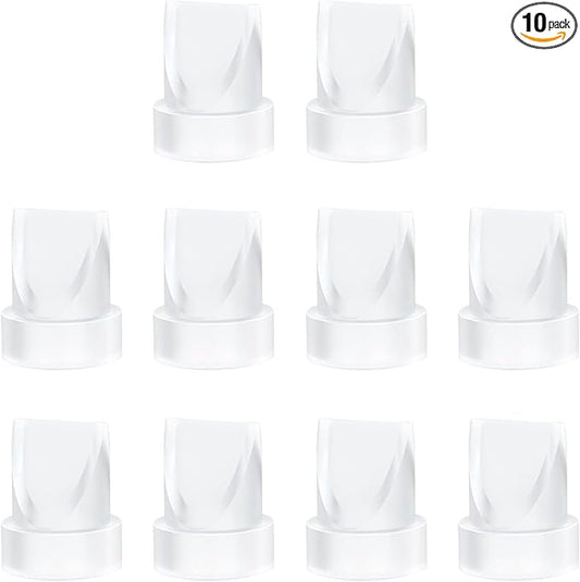 10 PCS Silicone Duckbill Valve Compatible with Momcozy M5 Wearable Breast Pump, Designed for M5 Electric Breast Pump Replacement Parts, Pumping Breastfeeding Essential Accessories for New Moms