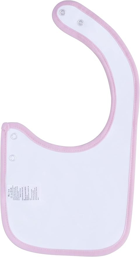 Maiwa 6 Pack Waterproof Cotton Baby Bibs for Girls Boys for Drooling Eating with Snaps