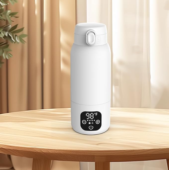 Bottle Warmer, Maypott Portable Fast Heating Bottle Warmer for Breast Milk, Formula, Water, 17.5 Ounce Large Capacity & Long Battery Life for All-Day Feeding, Milk Warmer On The Go, Travel Essentials