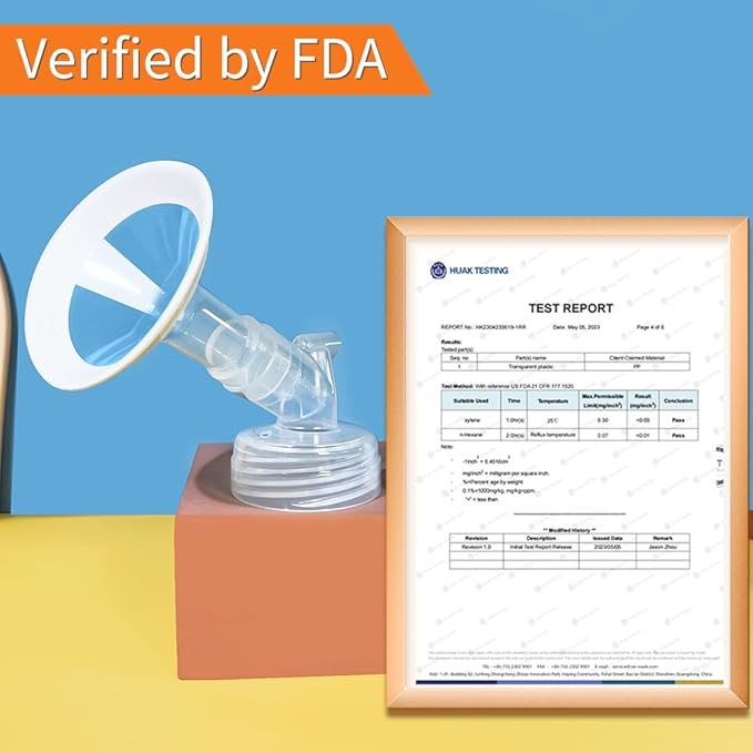 PumpMom-us 19mm Oval Flange Pump Parts for S1 S2 9 Plus Breast Pump, Replacement 19 mm Breast Shield/Duckbill Valves/Backflow Protector/Silicone Tubing