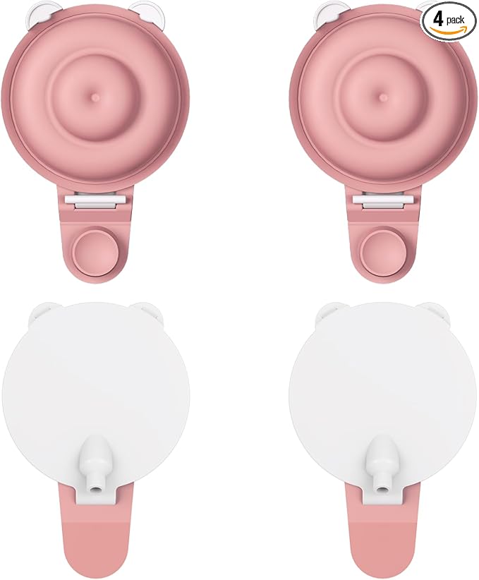 4PC Upgraded M9 Breast Pump Replacement Part, Including 4pcs Double-Layed Diaphragms for Momcozy Upgraded Mobile Flow | Upgraded M9,Breastfeeding Parts, Diaphragms, 4PC Red, Not Original Parts