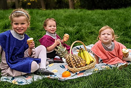 MATZ Terry Towel Slip On Baby Bibs | Full Coverage | Ultra Absorbent 100% Cotton | Pullover For Babies And Toddlers | Feeding Drooling And Teething | Unisex Baby Bib With Soft Ribbed Neck