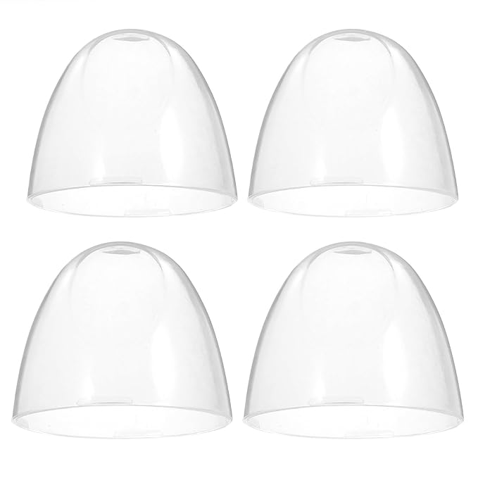 Homoyoyo 4pcs Baby Bottle Replacement Caps: Wide-Mouth Caps Reusable Baby Bottle are Suitable for A Variety of Wide-Mouth Feeding and Nursing 2.44X2.44X2.16 Inches