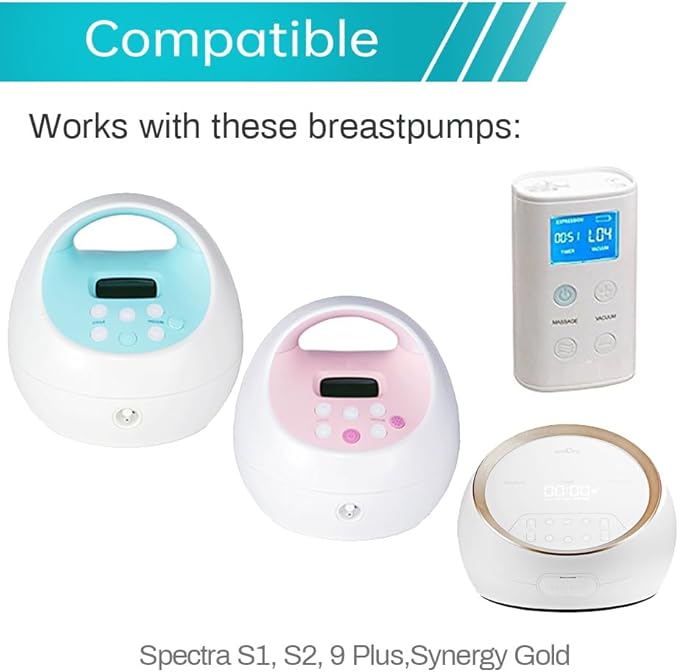 PumpMom-us Breast Pump Parts, 8 Duckbill Valves and 2 Silicone Membrane for Spectra S2, S1 and 9 Plus Breastpumps, Compatible with Spectra Valves and Silicone Diaphragm