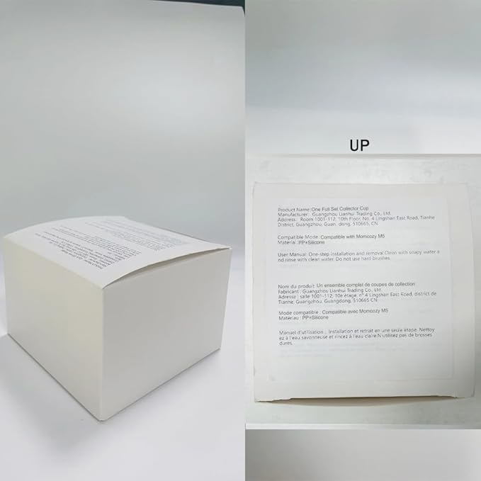 One Full Set Collector Cup Only Compatible with Momcozy M5 Breast Breast Pump Replacement Accessories, Full Breastpump Parts with 24mm Flange,Collector,Duckbill Valves,Diaphragm