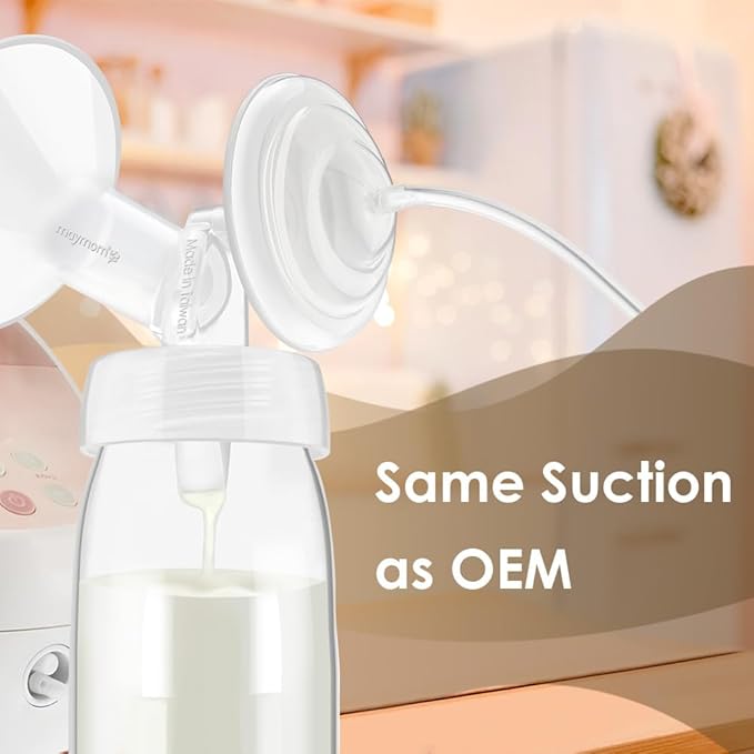 Maymom Pump Parts Compatible with Spectra S2 S1 Replacement Pump Kit, 17mm Flange Valve Tube Bottle Backflow Protector, Not Original Spectra Replacement Pump Parts S2 S1 Accessories