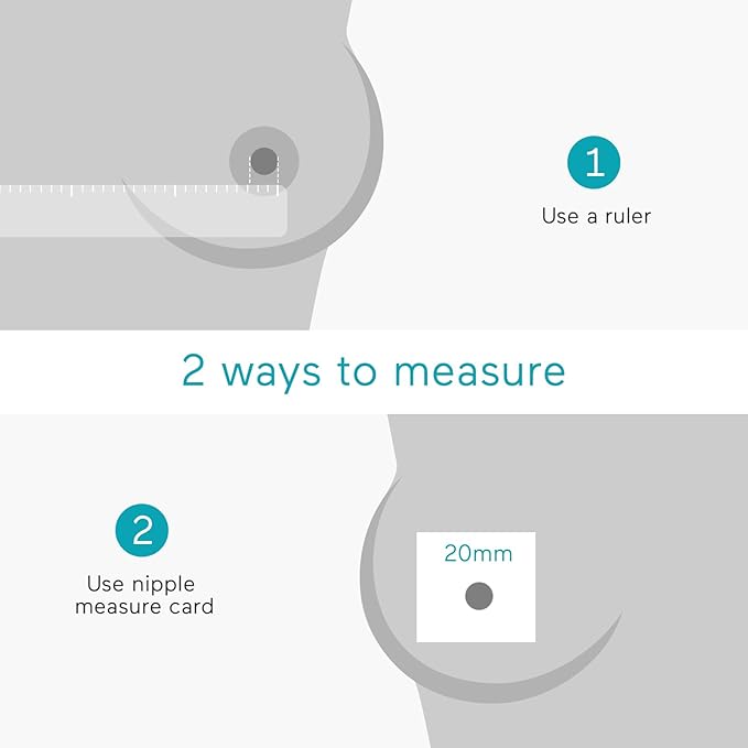 Paruu P10 Flange Insert 19mm, Original Breast Pump Parts, Wearable Breast Pump Replacement Accessories, 2 Pack