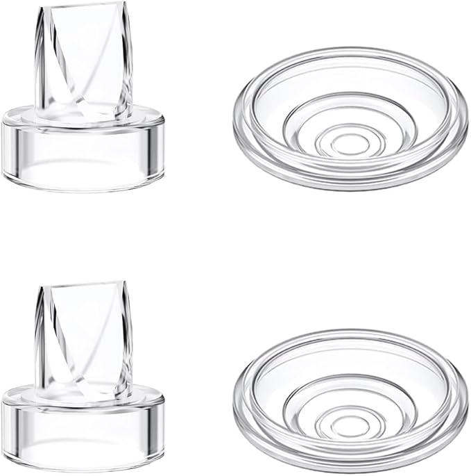 2pcs Duckbill Valves and 2pcs Silicone Diaphragm Compatible with Momcozy S12 Pro/S9 Pro Wearable Breast Pump Accessories,Mom Cozy Breast Pump Replacement Accessories