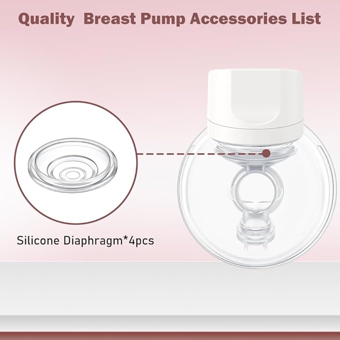 4pcs Silicone Diaphragm Compatible with Momcozy S12 Pro/S9 Pro Wearable Breast Pump Accessories,S12 pro/S9 pro Breast Pump Replacement Parts