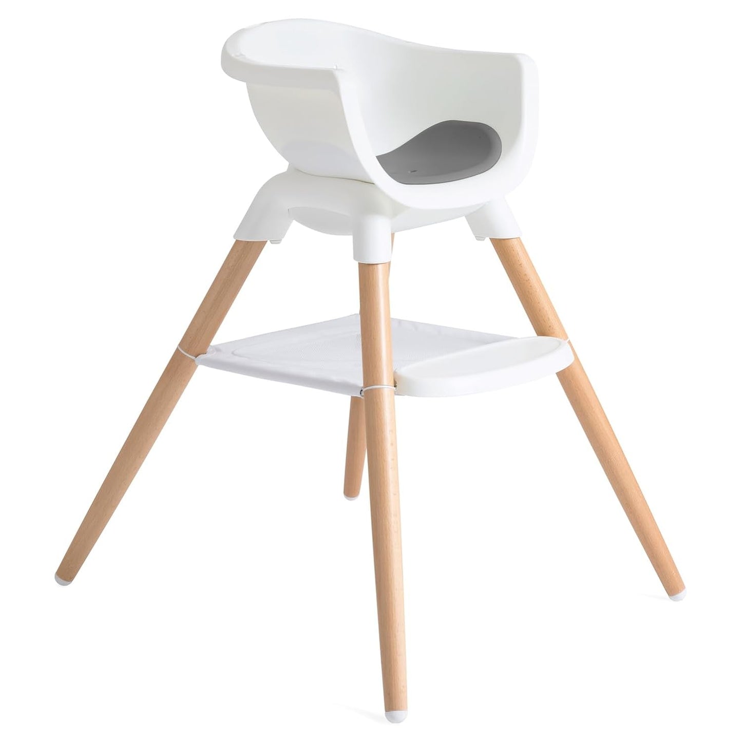 Joie Chai Multi-Mode Highchair - European Beech Wood, Convertible, 9+ Modes, Birth up to 60 lb. (Shadow)