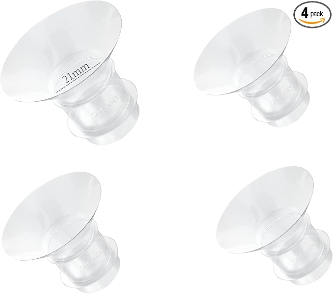 Flange Inserts 21mm for Medela,Spectra 24mm Shields/Flanges,Compatible with Momcozy S12 Pro/S9 Pro/S9/S12 Wearable Breast Pump,Reduce 24mm Nipple Tunnel Down to 21mm,4PCS