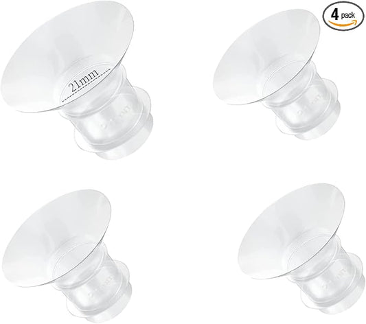 Flange Inserts 21mm for Medela,Spectra 24mm Shields/Flanges,Compatible with Momcozy S12 Pro/S9 Pro/S9/S12 Wearable Breast Pump,Reduce 24mm Nipple Tunnel Down to 21mm,4PCS